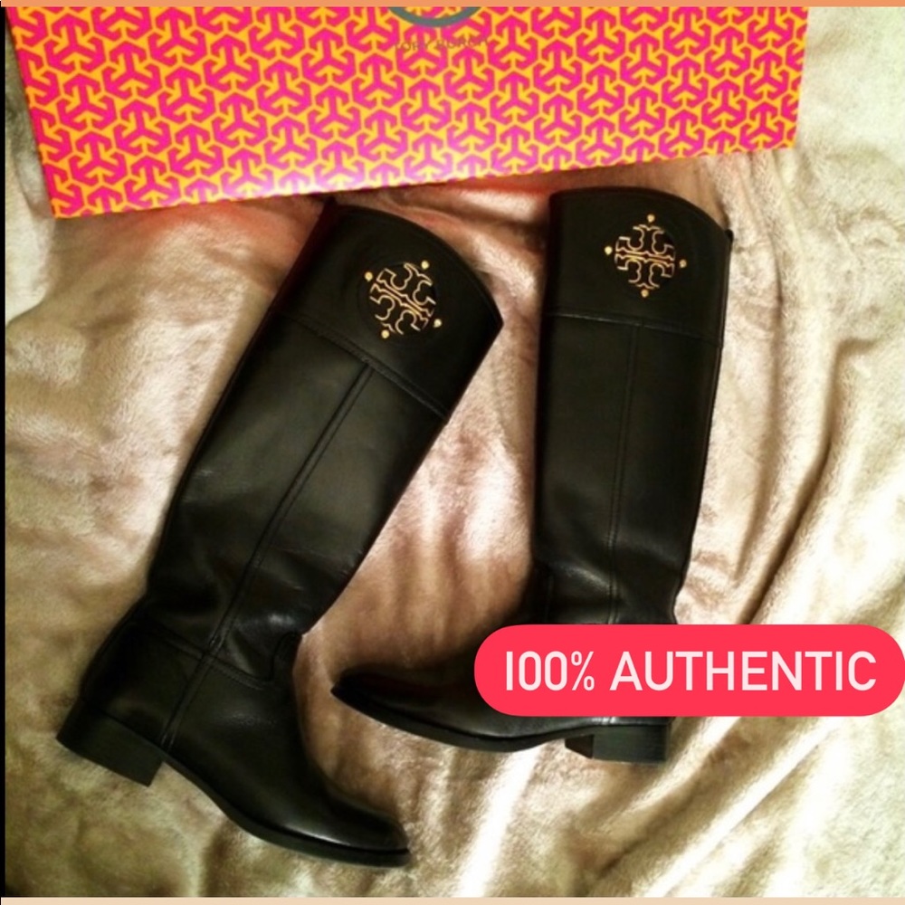 Tory Burch Leather Riding Boots